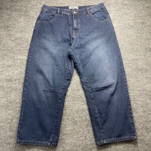 Roucha Diane Denim Jeans Blue Dark Wash Straight Leg Size CC Womens